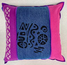 Load image into Gallery viewer, Denim Art Decor Pillow