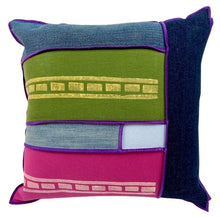 Load image into Gallery viewer, Denim Art Decor Pillow